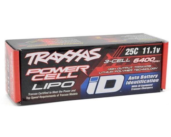 Batterie lipo 3S Traxxas 2857X ID 11,1V 6400mAh 25C