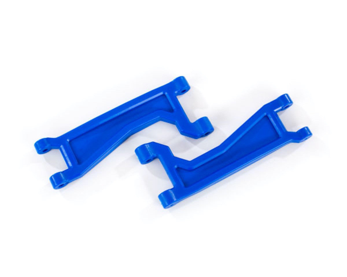 2 Triangles de suspension supérieur Large Traxxas 8998X WideMaxx Bleu