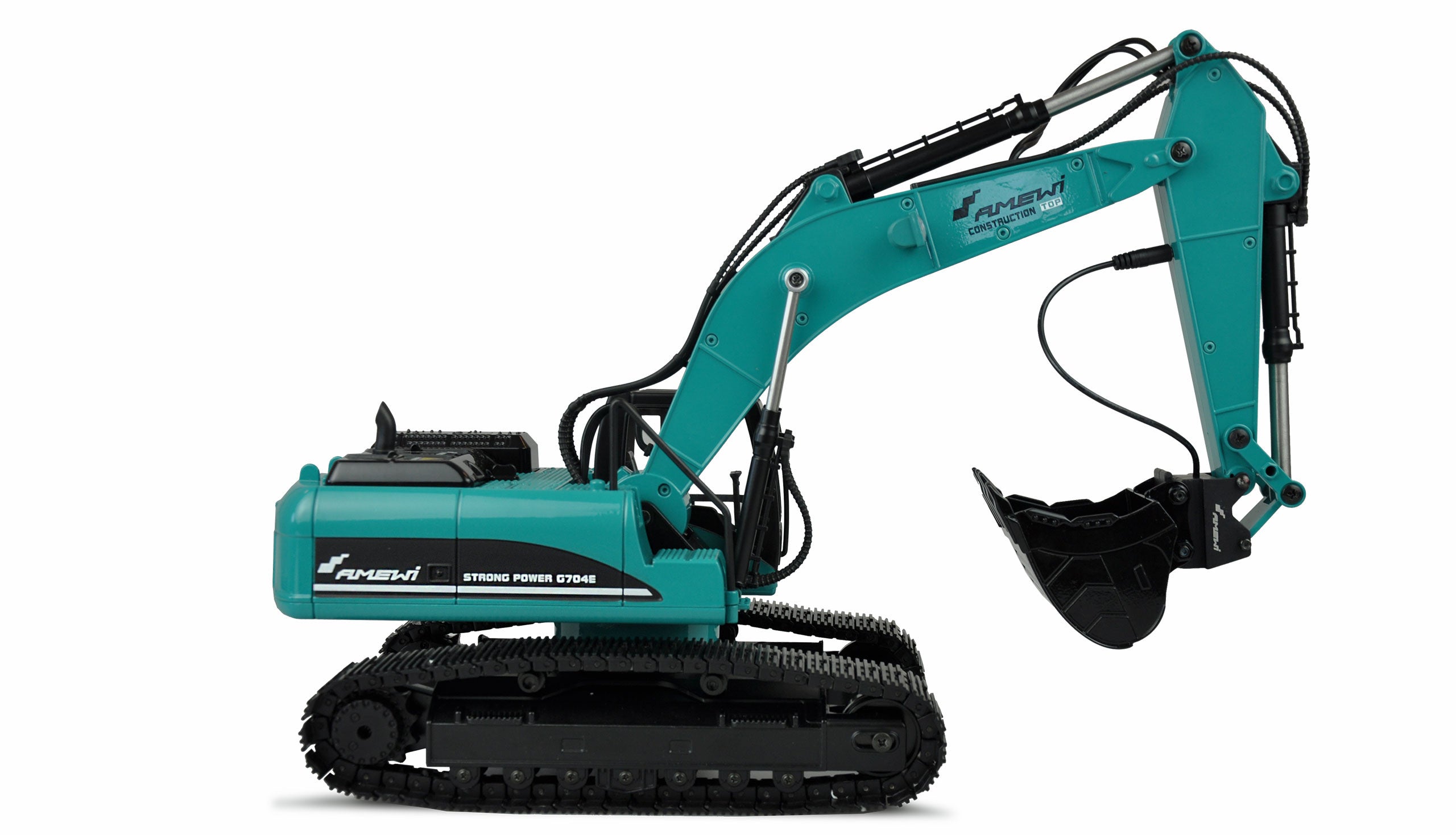 Pelleteuse RC en Métal de chantier G704E série PETROL" 1/14 RTR - Amewi 22501"