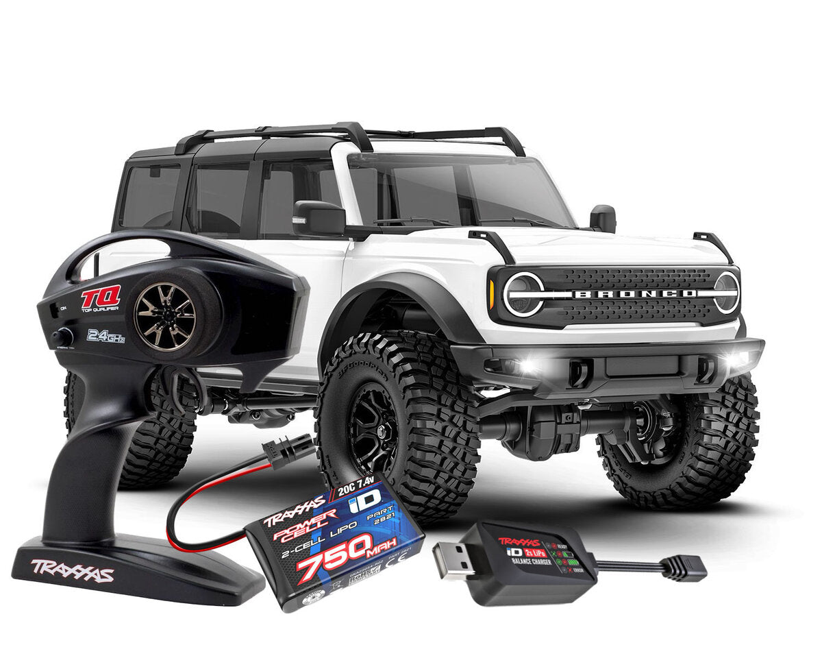 Traxxas TRX4M 1/18 Ford Bronco Crawler Blanc RTR - 97074-1 - Breizh Modélisme.