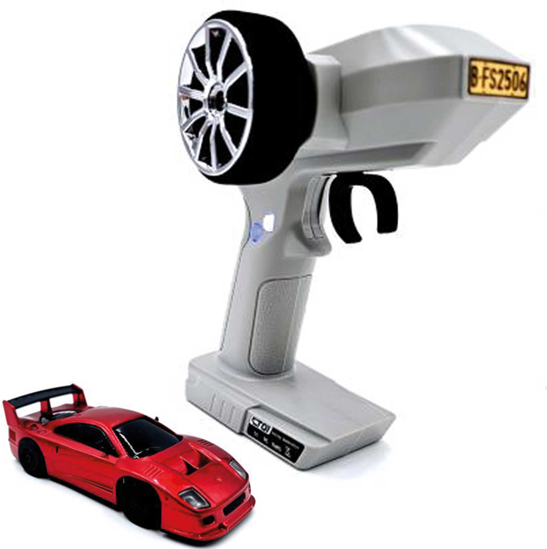 Pocket Racer F40 rouge avec télécommande 1/64 - PR-X2-rot