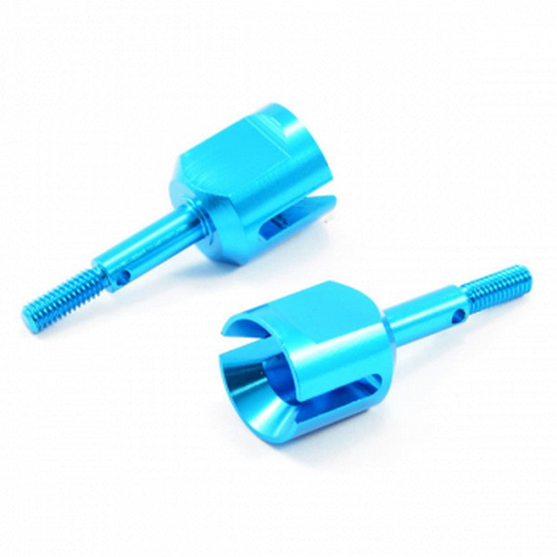 2 Axes de roue Alu Bleu Pour Tamiya TT02 - FTTA005B
