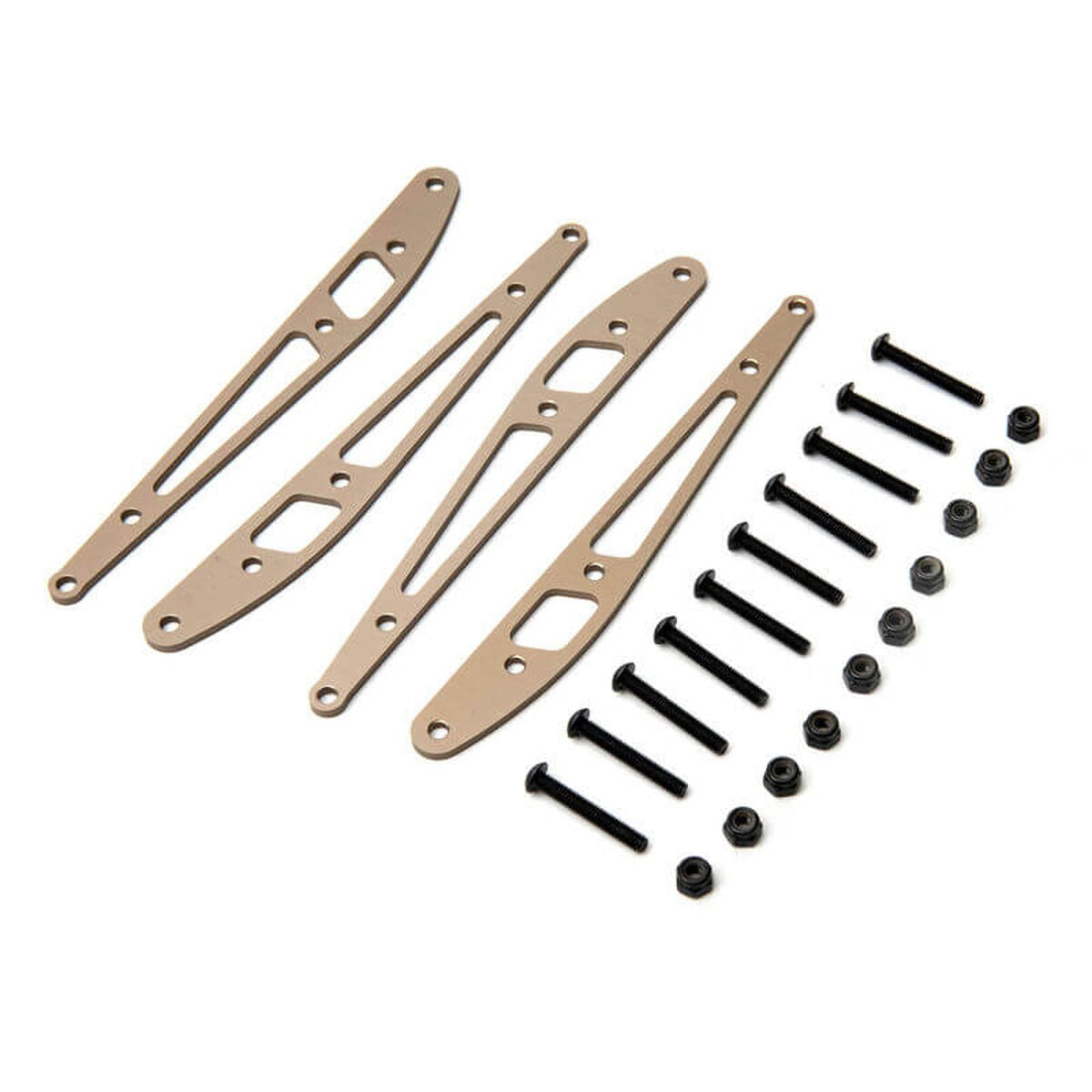 4 Plaques de liaison inférieures AR pour Axial RBX10 - Axial AXI334000