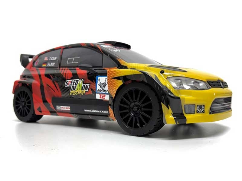 Voiture de rallye Absima 1/12 EP Speed Demon 4WD BL RTR rouge - 12122