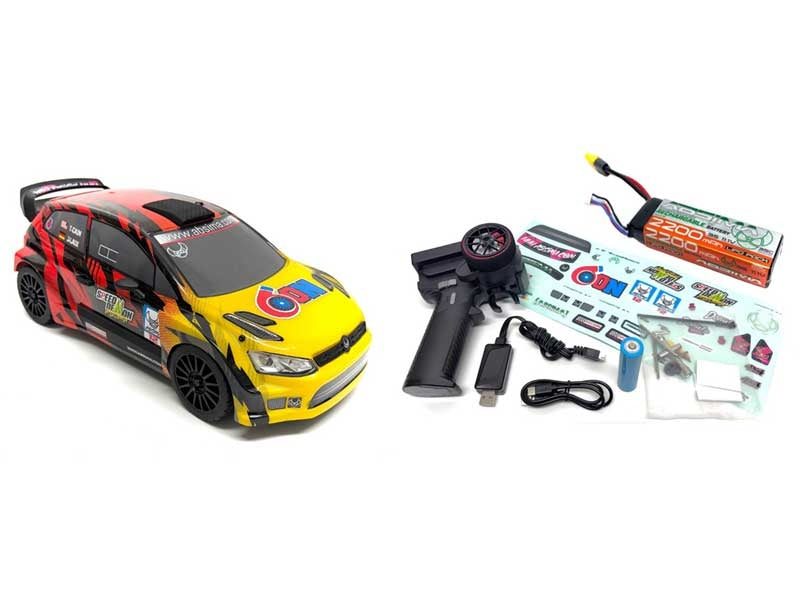 Voiture de rallye Absima 1/12 EP Speed Demon 4WD BL RTR rouge - 12122