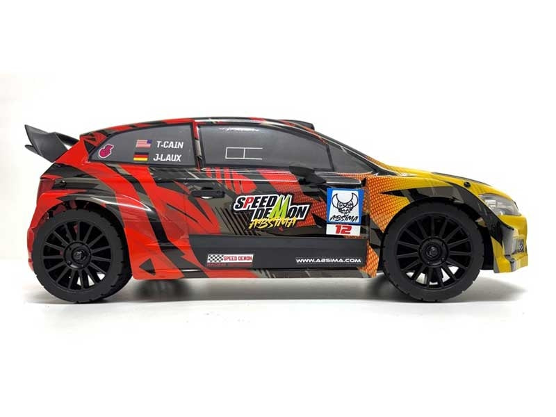 Voiture de rallye Absima 1/12 EP Speed Demon 4WD BL RTR rouge - 12122