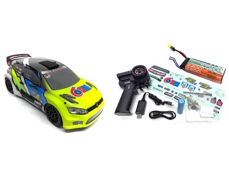 Voiture de rallye Absima 1/12 EP Speed Demon 4WD BL RTR blanc - 12123