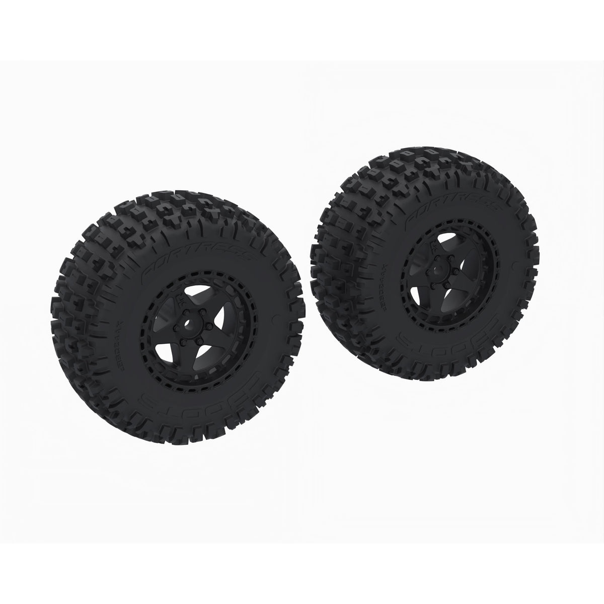 Jeu de pneus ARRMA dBoots « FORTRESS SC » noirs (x2) - ARA-1616