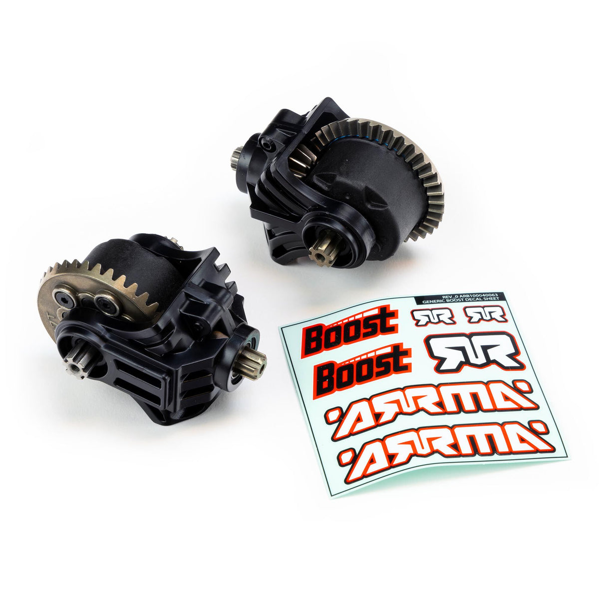 Kit de mise à niveau des différentiels avant et arrière en métal BOOST BOX - Breizh Modélisme.