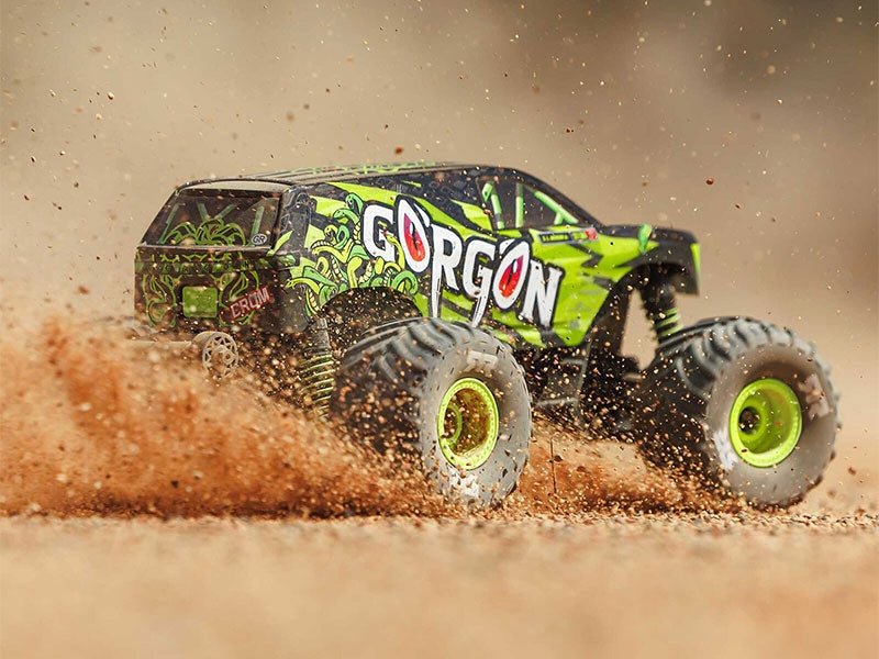 Arrma Monster Truck Gorgon GROM charbon 4X4 RTR 1/16 jaune - ARA2130T1