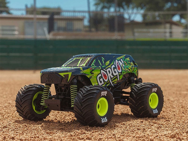 Arrma Monster Truck Gorgon GROM charbon 4X4 RTR 1/16 jaune - ARA2130T1