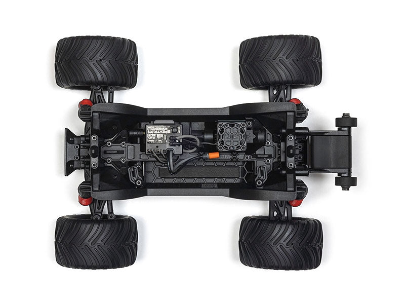 Arrma Monster Truck Gorgon GROM charbon 4X4 RTR 1/16 rouge - ARA2130T2