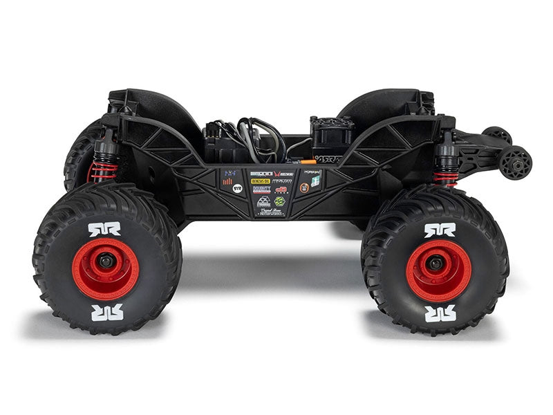 Arrma Monster Truck Gorgon GROM charbon 4X4 RTR 1/16 rouge - ARA2130T2