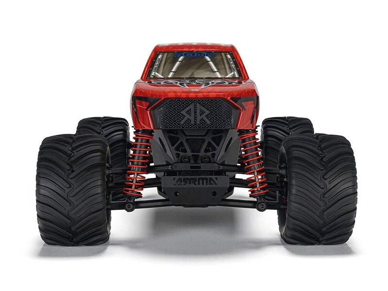 Arrma Monster Truck Gorgon GROM charbon 4X4 RTR 1/16 rouge - ARA2130T2