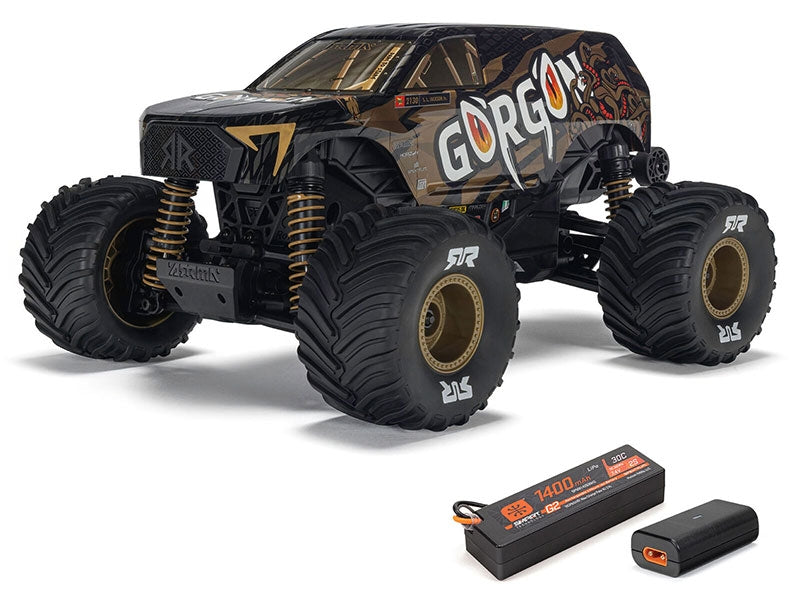 Arrma Monster Truck Gorgon GROM charbon 4X4 RTR 1/16 bronze - ARA2130T3