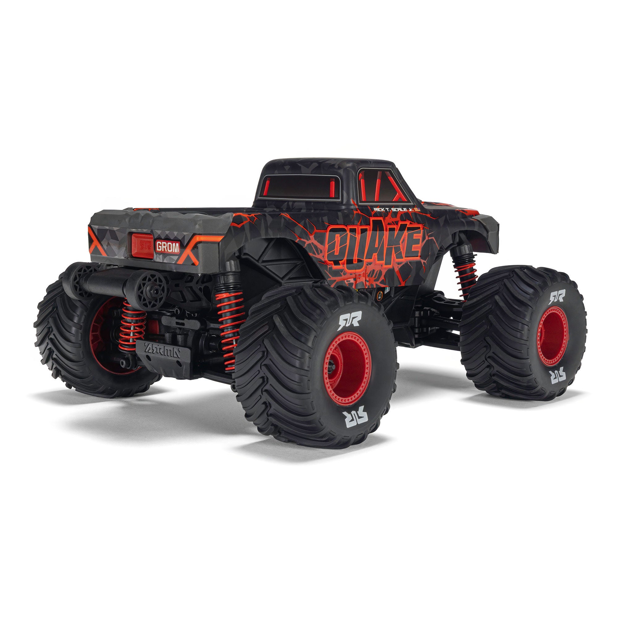 Arrma Monster Truck Quake GROM charbon 4X4 RTR 1/16 rouge - ARA2137T1