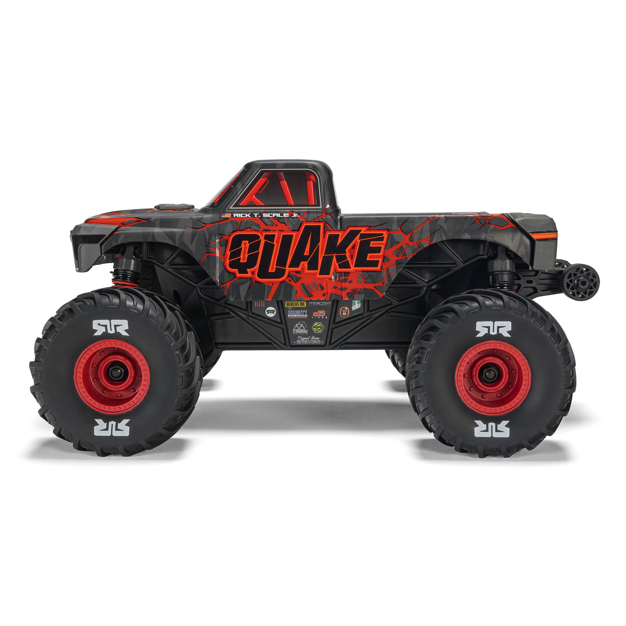 Arrma Monster Truck Quake GROM charbon 4X4 RTR 1/16 rouge - ARA2137T1