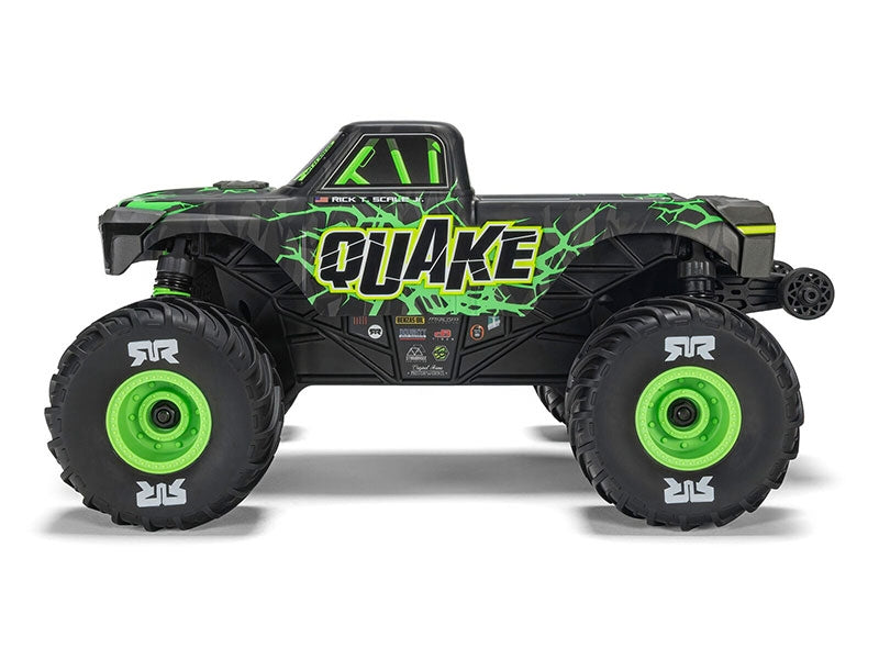 Arrma Monster Truck Quake GROM charbon 4X4 RTR 1/16 vert - ARA2137T2