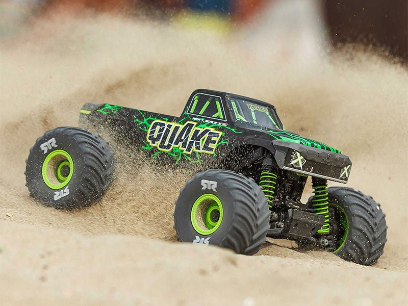 Arrma Monster Truck Quake GROM charbon 4X4 RTR 1/16 vert - ARA2137T2