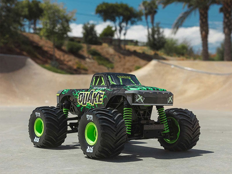Arrma Monster Truck Quake GROM charbon 4X4 RTR 1/16 vert - ARA2137T2
