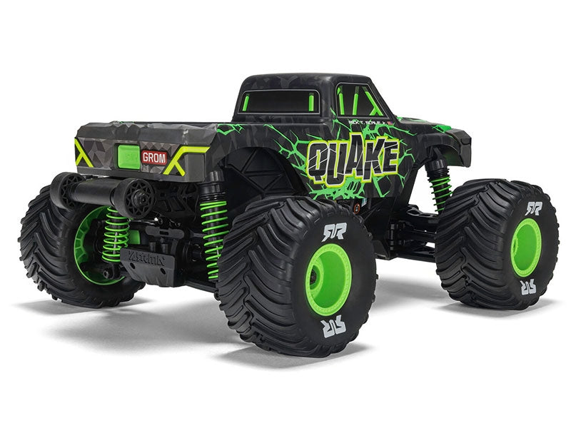 Arrma Monster Truck Quake GROM charbon 4X4 RTR 1/16 vert - ARA2137T2