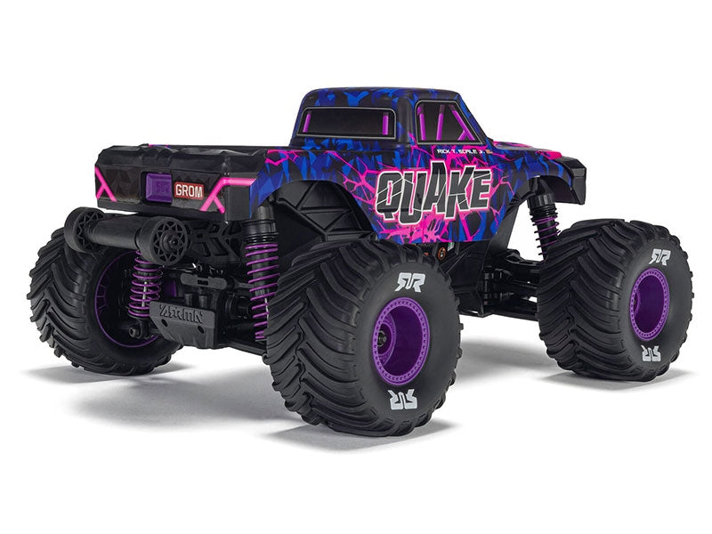 Arrma Monster Truck Quake GROM charbon 4X4 RTR 1/16 violet - ARA2137T3