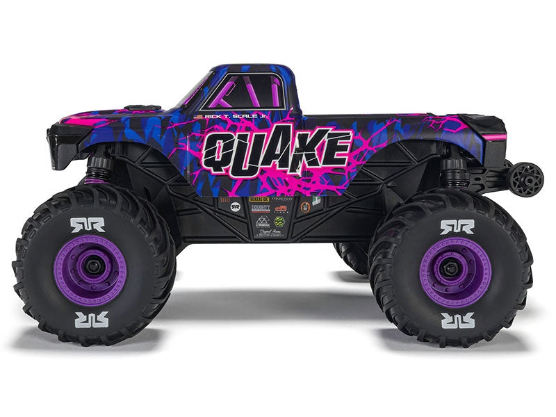 Arrma Monster Truck Quake GROM charbon 4X4 RTR 1/16 violet - ARA2137T3