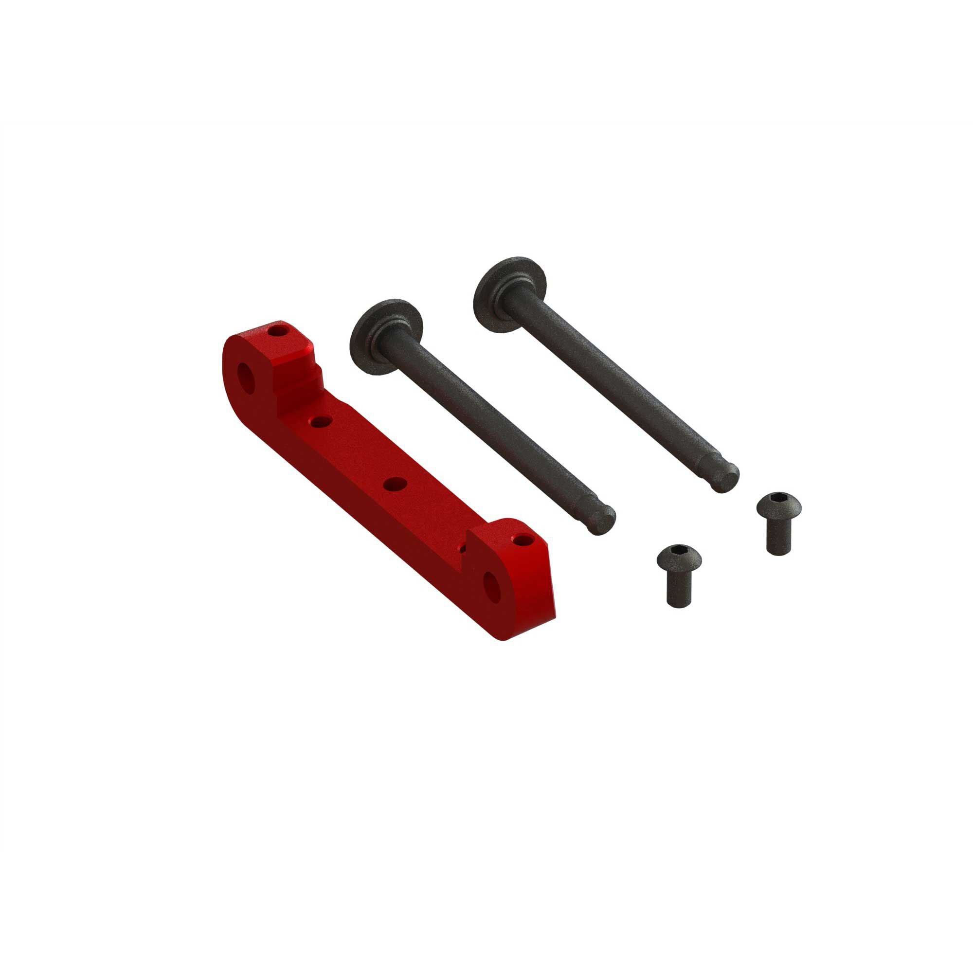Support de suspension supérieur avant en aluminium CNC rouge - ARA330659