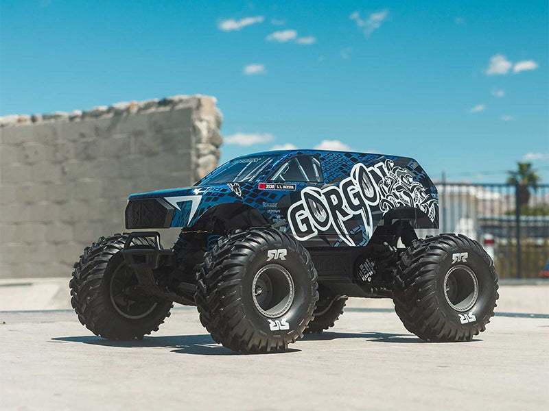 Arrma 1/10 GORGON 223S 2WD RTR Monster Truck bleu ARA3530T1 - Breizh Modélisme.