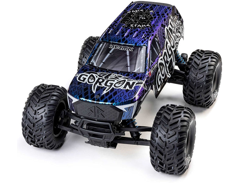 Arrma 1/10 GORGON 223S 2WD RTR Monster Truck bleu ARA3530T1 - Breizh Modélisme.