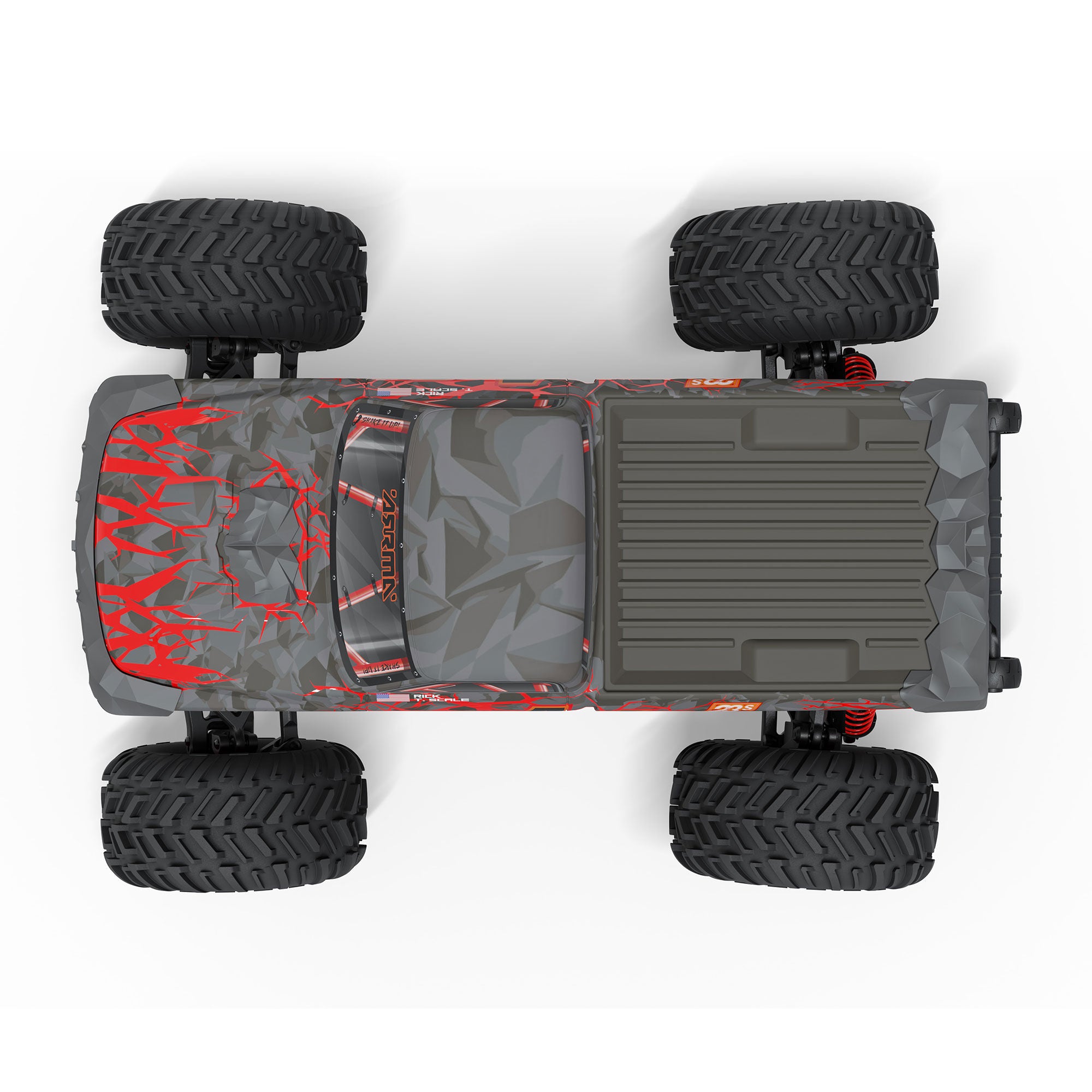 Arrma Monster Truck QUAKE 223S DSC 2WD RTR Brushless 1/10 rouge - ARA3537T1