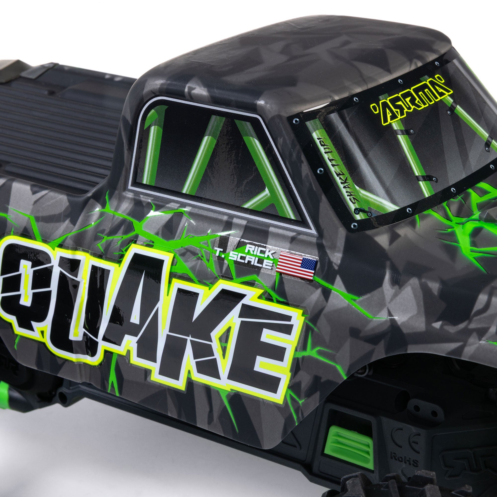 Arrma Monster Truck QUAKE 223S DSC 2WD RTR Brushless 1/10 vert - ARA3537T2