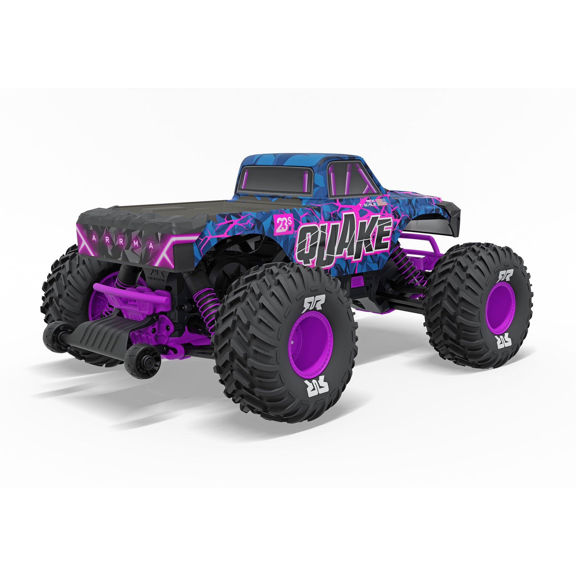 Arrma Monster Truck QUAKE 223S DSC 2WD RTR Brushless 1/10 violet - ARA3537T3