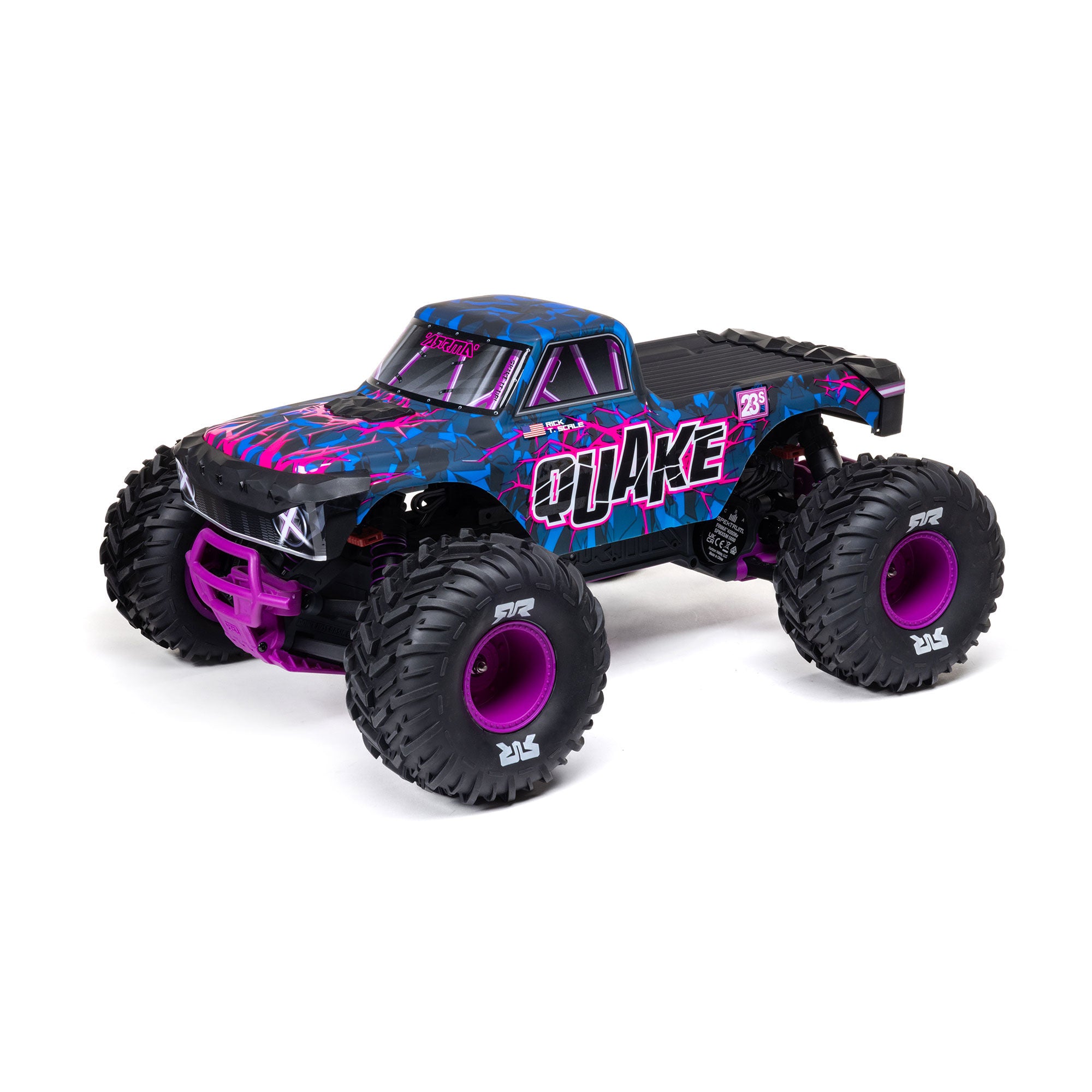 Arrma Monster Truck QUAKE 223S DSC 2WD RTR Brushless 1/10 violet - ARA3537T3