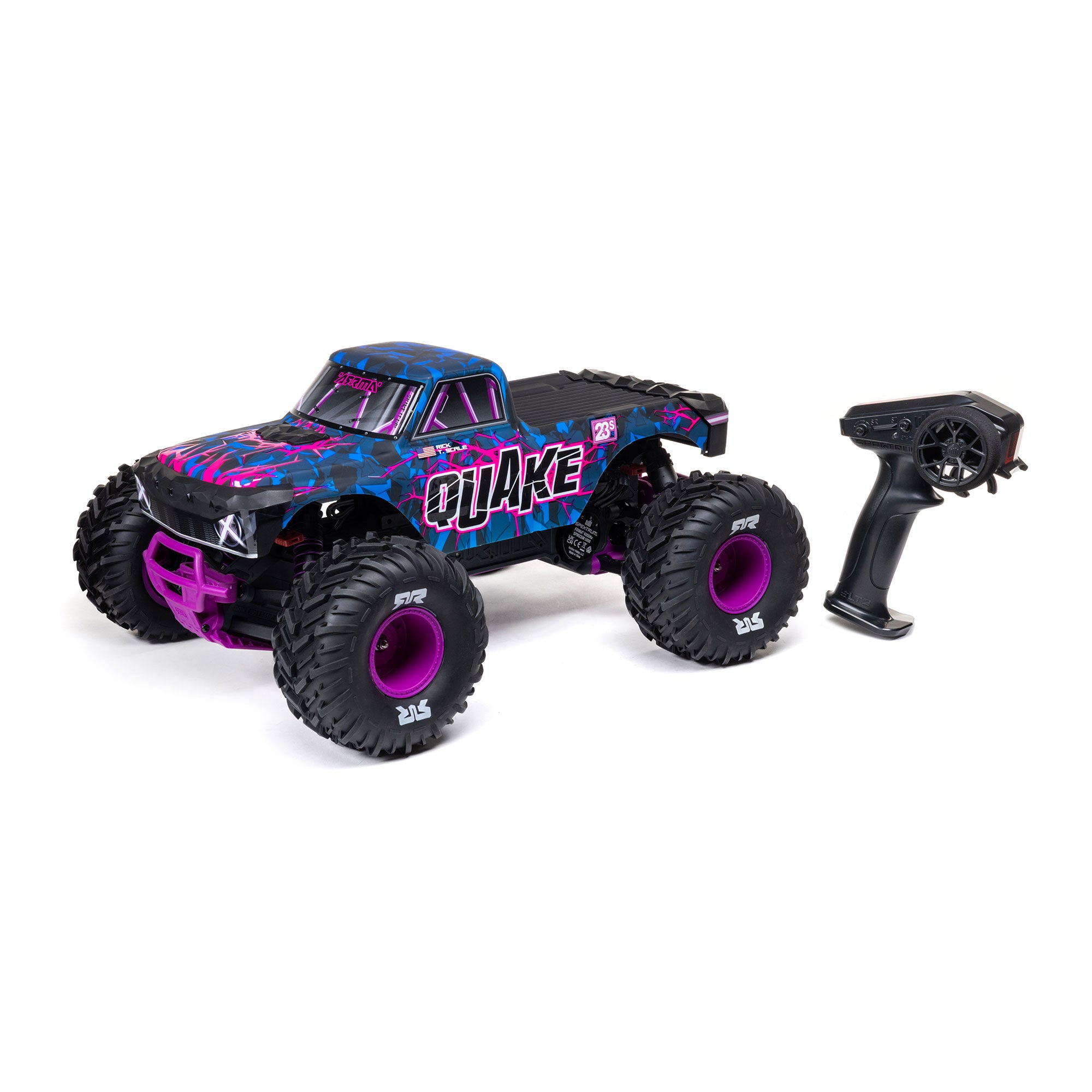 Arrma Monster Truck QUAKE 223S DSC 2WD RTR Brushless 1/10 violet - ARA3537T3