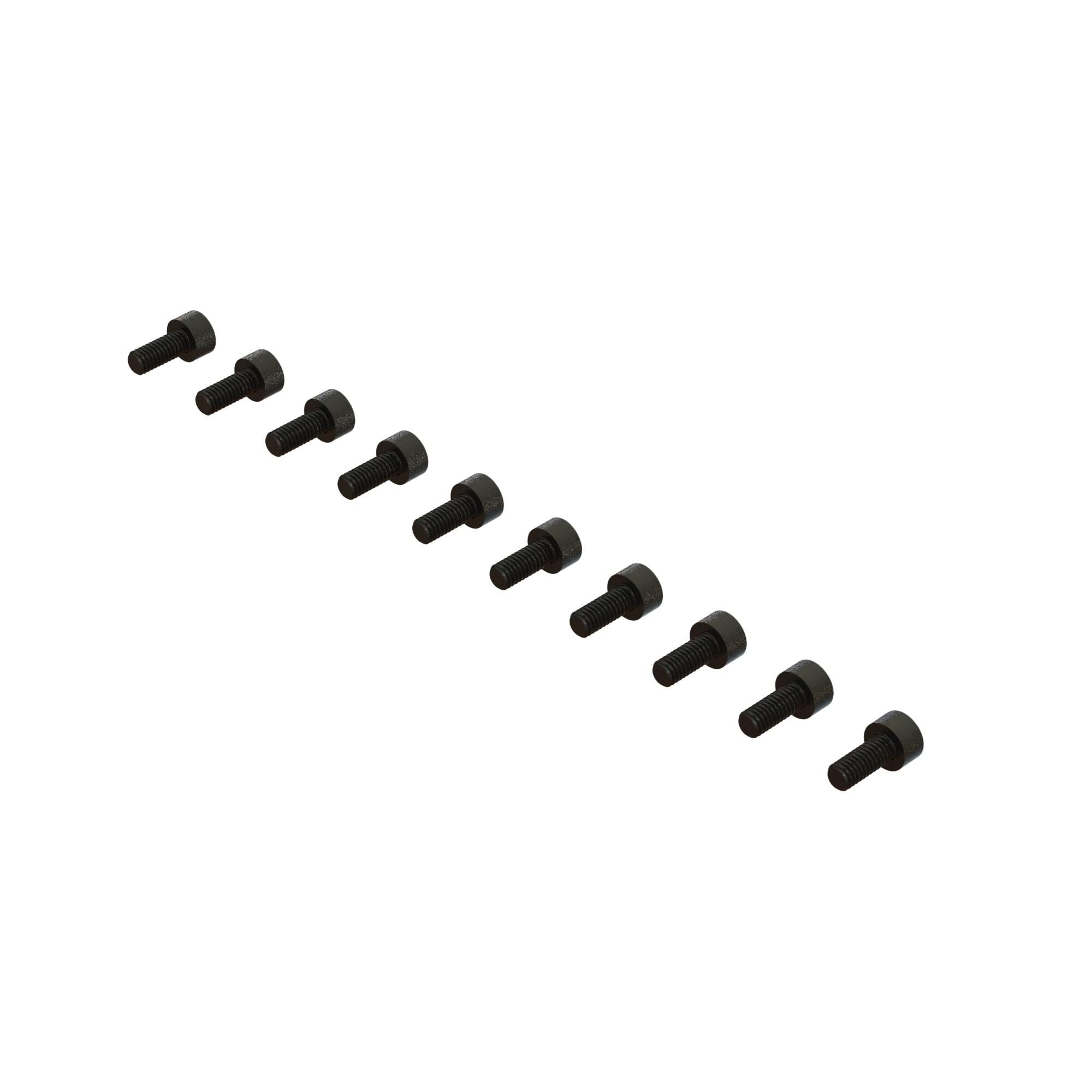 Vis à tête cylindrique hexagonale M2,5 x 6 mm (10) - ARA702008