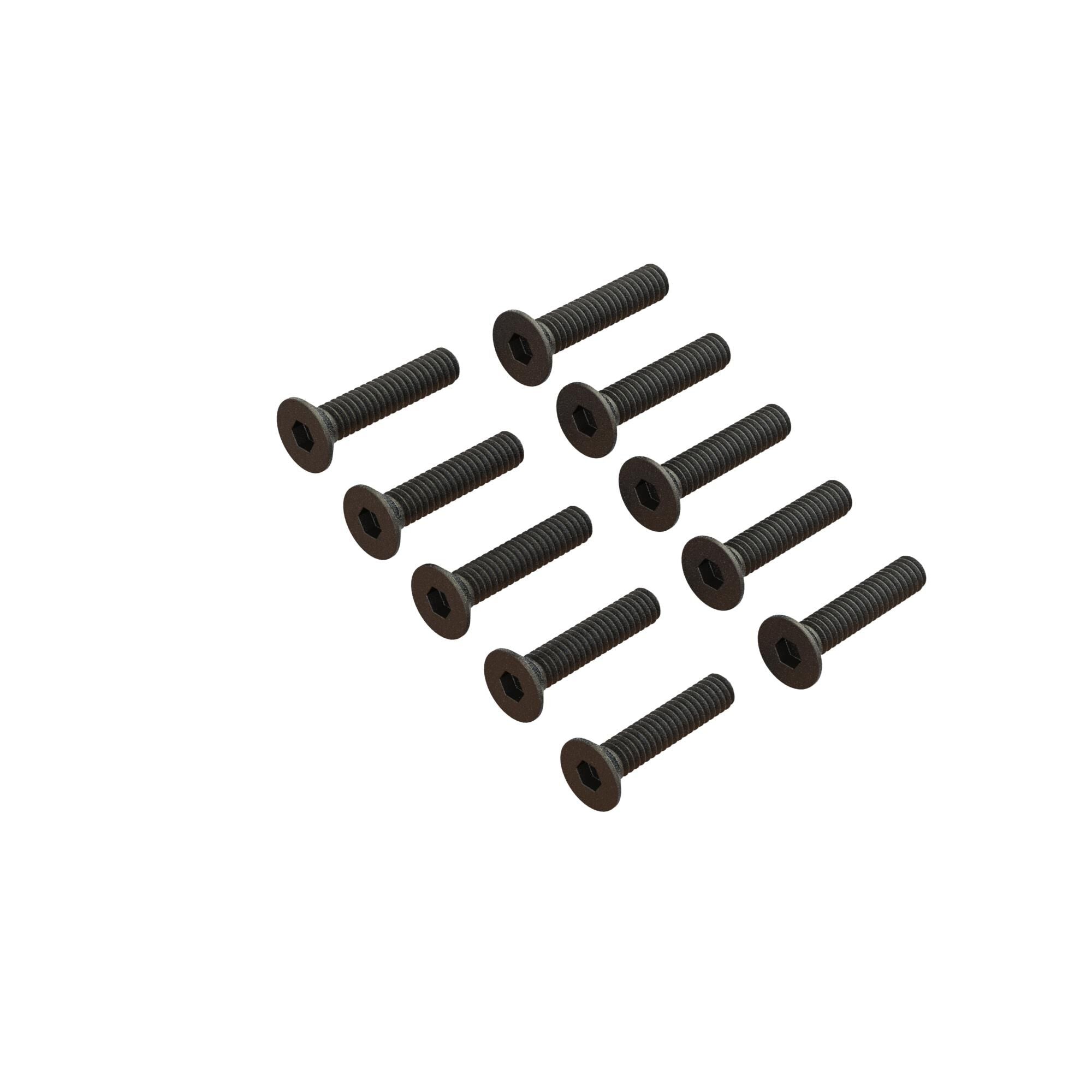 Vis à tête plate M2x10mm (10) - ARA702009