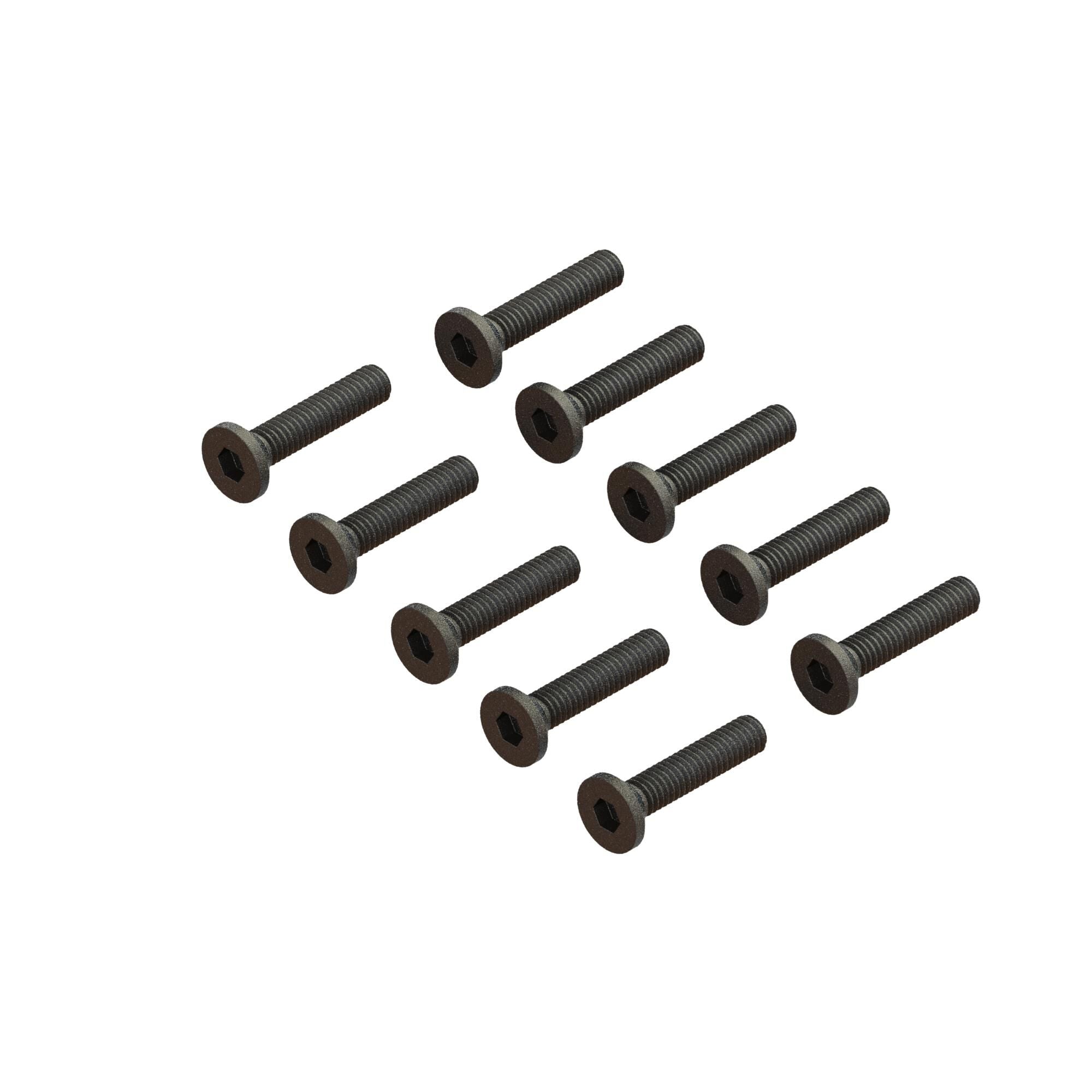 Vis à tête plate M2,5 x 12 mm (10) - ARA702017