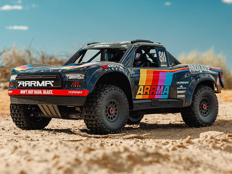 Arrma 1/7 Mojave 6S 4X4 RTR Brushless Desert Truck, bleu