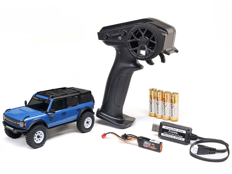 Crawler 1/30 Ford Bronco 4X4 RTR SCX30 bleu - AXI-2048T1
