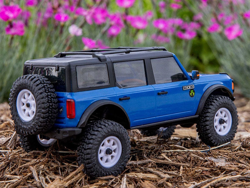 Crawler 1/30 Ford Bronco 4X4 RTR SCX30 bleu - AXI-2048T1