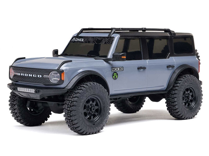Crawler 1/30 Ford Bronco 4X4 RTR SCX30 gris - AXI-2048T2