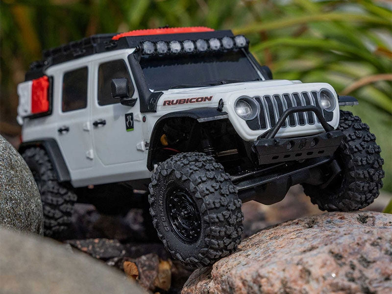 Crawler 1/30 Jeep Wrangler JLU 4X4 RTR SCX30 blanc - AXI-2261T2