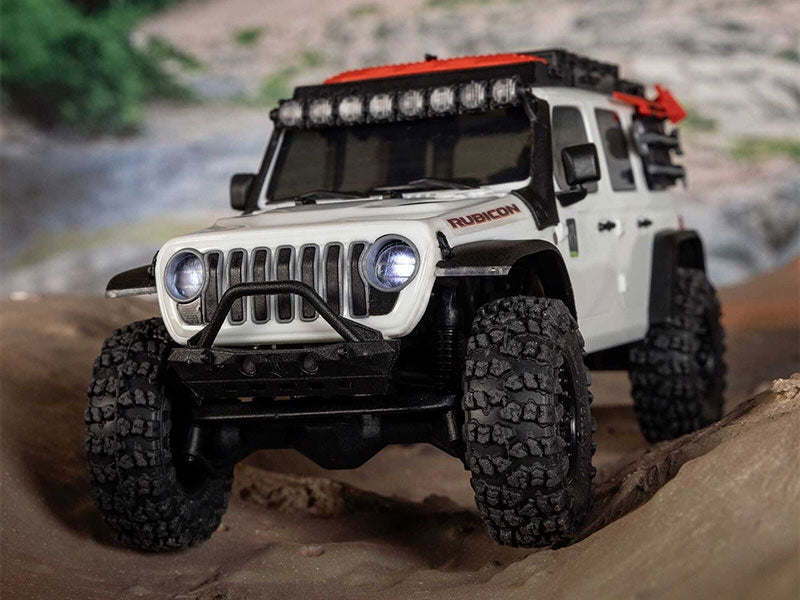 Crawler 1/30 Jeep Wrangler JLU 4X4 RTR SCX30 blanc - AXI-2261T2