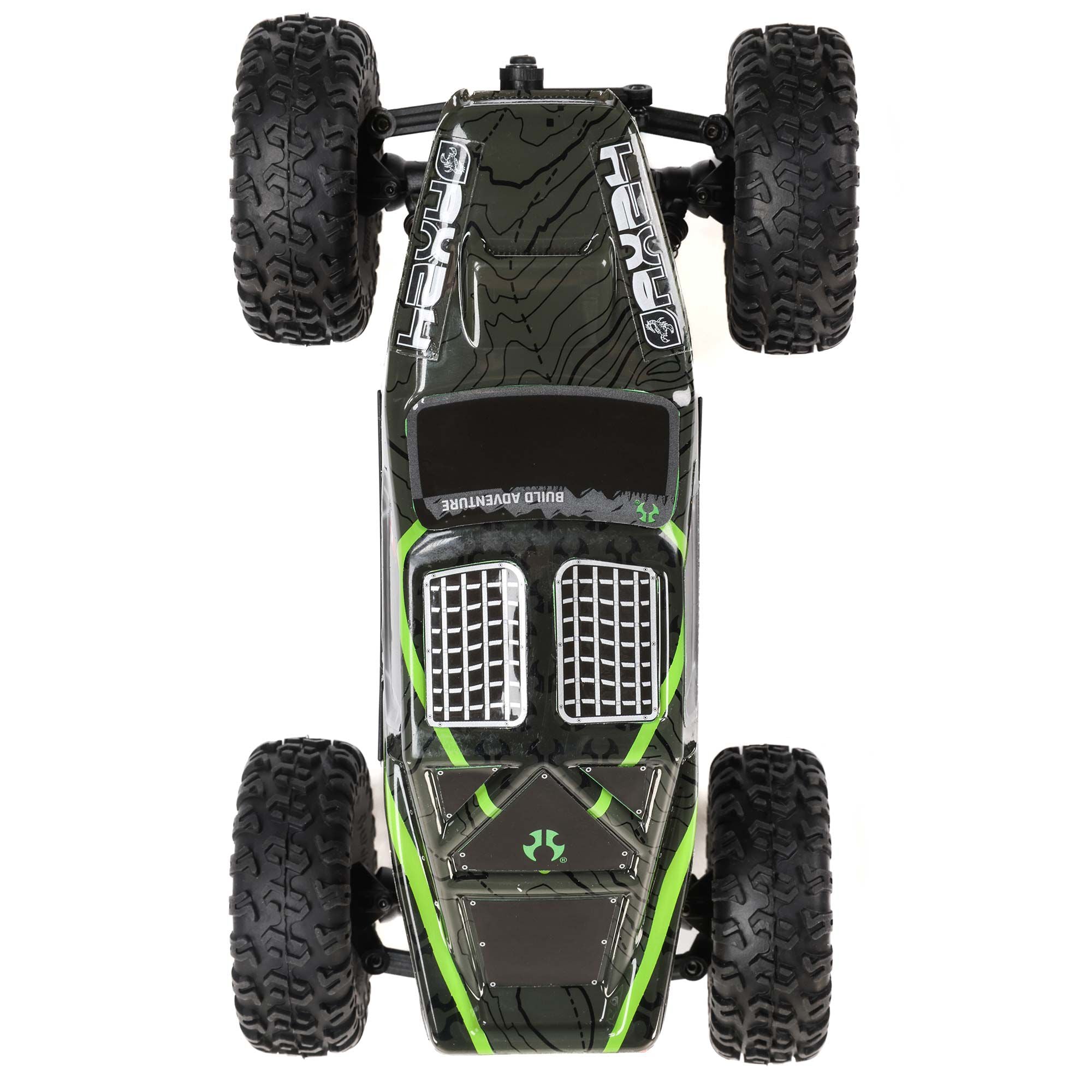Mini rock crawler tout-terrain 4x4 AX24 XC-1 4WS RTR 1/24 vert - AXI00003T1