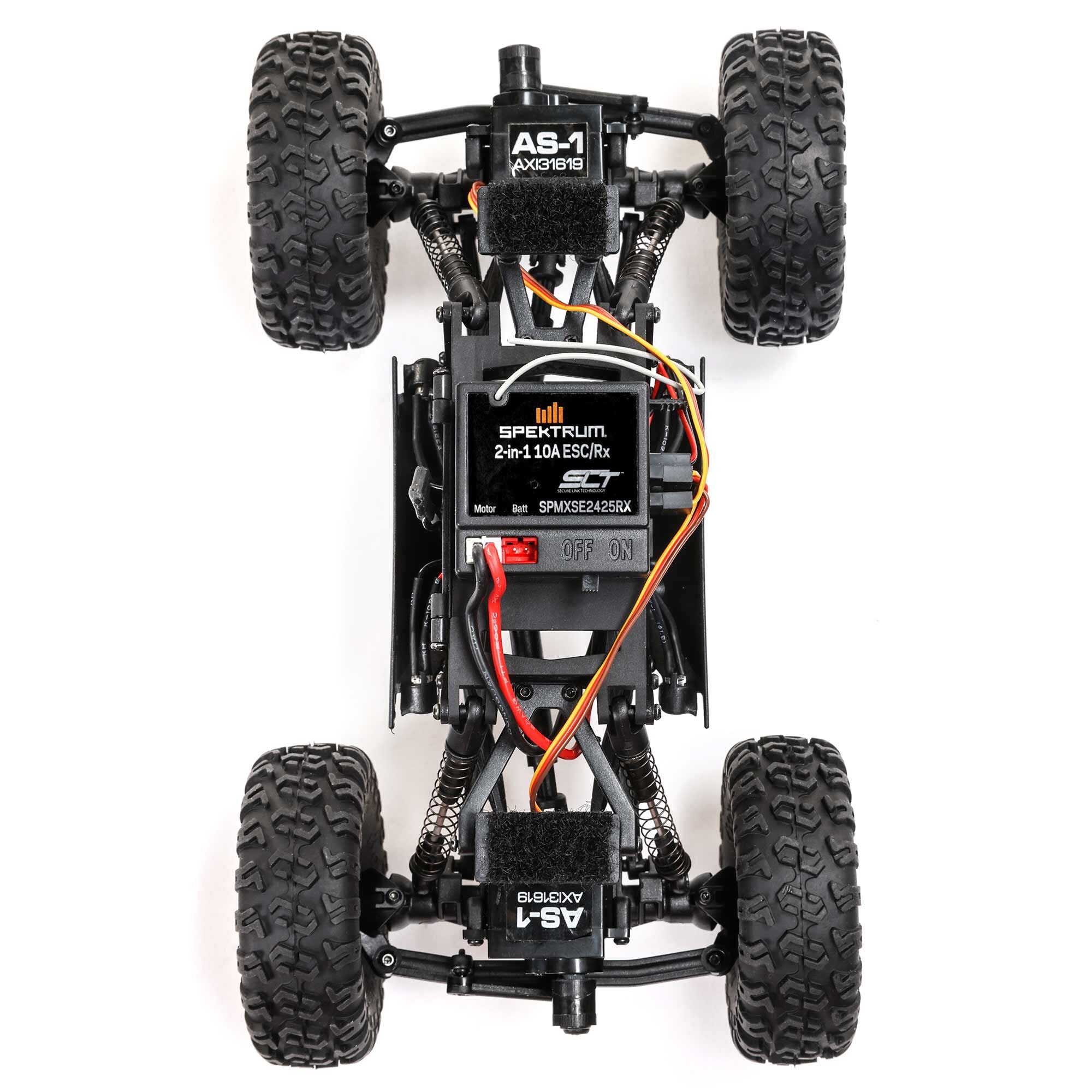 Mini rock crawler tout-terrain 4x4 AX24 XC-1 4WS RTR 1/24 orange - AXI00003T2