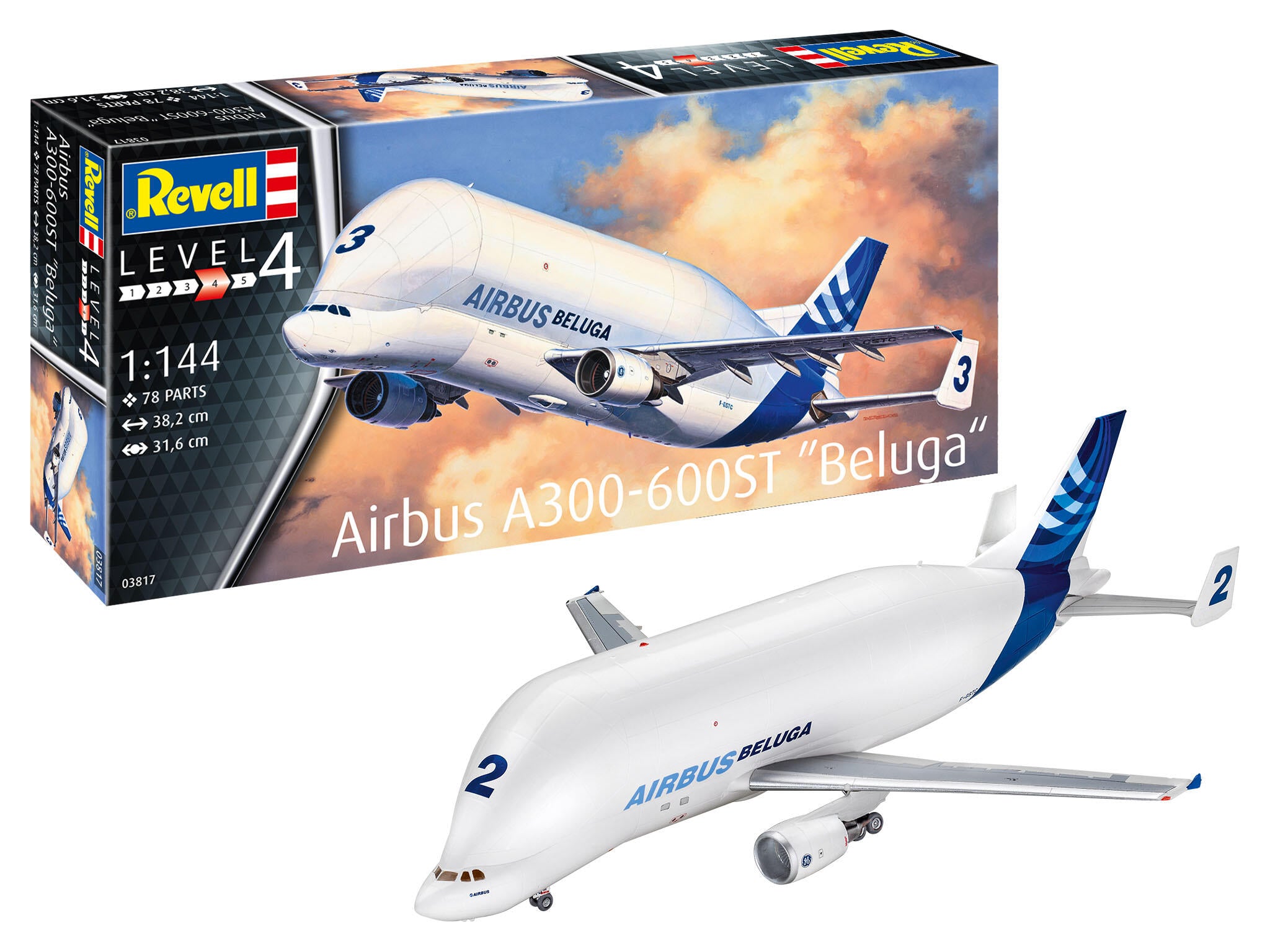 Maquette avion Revell 03817 Airbus A300-600ST "Beluga"
