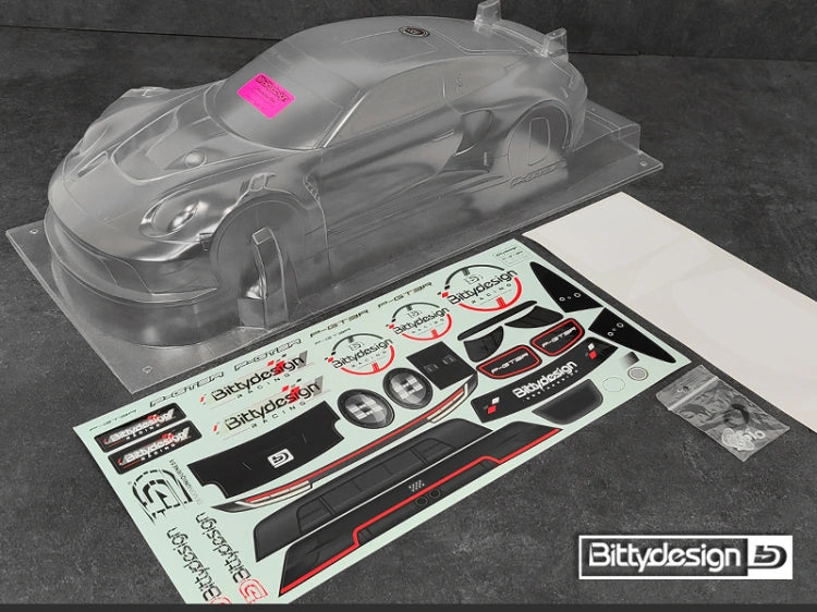 Carrosserie transparente P-GT3R 1/10 GT 190 mm - BDGT-190PGT3R - Breizh Modélisme.