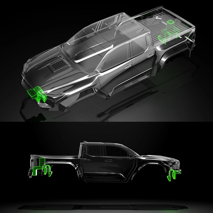 Carrosserie transparente prédécoupée pour Traxxas TRX-4M T-400 1/18 - BDTRX-18T400