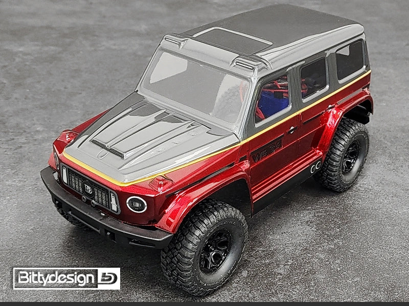 Carrosserie transparente 1/18 TRAXXAS TRX-4M W464 prédécoupée - BDTRX-18W464